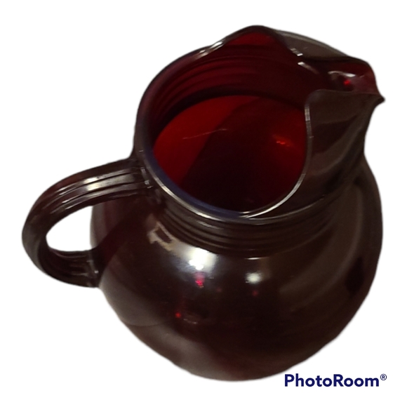 Ruby Red Pitcher - Picture 2 of 2